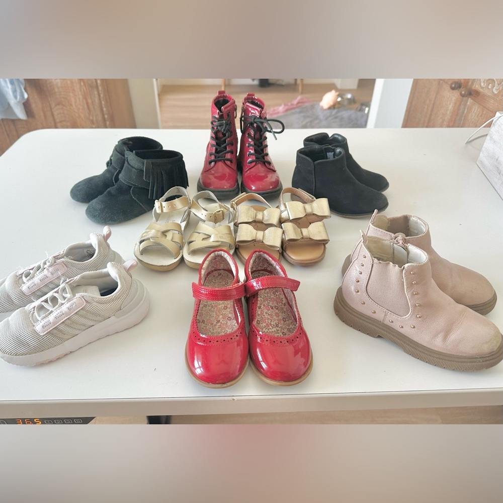 Girls Shoe Bundle: Boots, Sandals & Sneakers